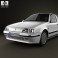 Renault 19 3-door hatchback 1988 3d model
