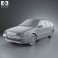 Renault 19 3-door hatchback 1988 3d model