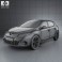 Renault Megane hatchback 2011 3d model
