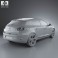 Renault Megane hatchback 2011 3d model