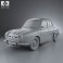 Renault Ondine (Dauphine) 1956-1967 3d model