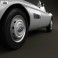 BMW 507 coupe 1959 3d model