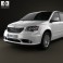 Chrysler Town & Country 2012 3d model
