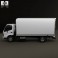 Hino 195 Hybrid Box Truck 2012 3d model