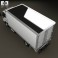 Hino 195 Hybrid Box Truck 2012 3d model