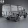 Land Rover Defender 110 Double Cab pickup 2011 3d model