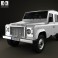 Land Rover Defender 110 Double Cab pickup 2011 3d model