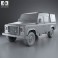 Land Rover Defender 110 Double Cab pickup 2011 3d model