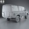 Land Rover Defender 110 Double Cab pickup 2011 3d model