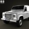 Land Rover Defender 110 hardtop 2011 3d model