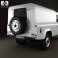 Land Rover Defender 110 hardtop 2011 3d model