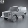 Land Rover Defender 110 hardtop 2011 3d model