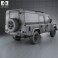 Land Rover Defender 110 Utility Wagon 2011 3d model