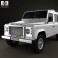 Land Rover Defender 110 Utility Wagon 2011 3d model