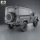 Land Rover Defender 90 hardtop 2011 3d model