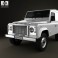 Land Rover Defender 90 hardtop 2011 3d model