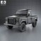 Land Rover Defender 90 pickup 2011 3d model