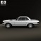 Mercedes-Benz SL-Class R107 coupe 1972 3d model