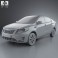 Kia Rio (K2) Sedan 2012 3d model