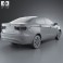 Kia Rio (K2) Sedan 2012 3d model