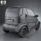 Smart Fortwo 1998 3d model