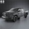 Dodge Ram 1500 Crew Cab Big Horn 5-foot 7-inch Box 2012 3d model