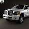 Dodge Ram 1500 Mega Cab Laramie 160-inch Box 2008 3d model