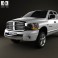 Dodge Ram 1500 Quad Cab Laramie 140-inch Box 2008 3d model