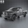 Dodge Ram 1500 Quad Cab Laramie 160-inch Box 2008 3d model
