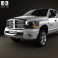 Dodge Ram 1500 Quad Cab Laramie 160-inch Box 2008 3d model