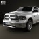 Dodge Ram 1500 Quad Cab Laramie 6-foot 4-inch Box 2012 3d model
