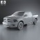 Dodge Ram 1500 Quad Cab Laramie 6-foot 4-inch Box 2012 3d model