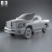 Dodge Ram 1500 Regular Cab Laramie 120-inch Box 2008 3d model