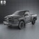 Dodge Ram 1500 Regular Cab SLT 6-foot 4-inch Box 2012 3d model