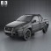 Fiat Strada Crew Cab Adventure 2012 3d model