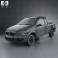 Fiat Strada Crew Cab Trekking 2012 3d model