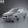 Fiat Strada Crew Cab Trekking 2012 3d model