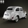 Ford Anglia E494A 2-door Saloon 1949 3d model