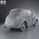 Ford Anglia E494A 2-door Saloon 1949 3d model