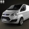 Ford Transit Custom LWB 2012 3d model