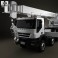 Iveco Trakker Crane Truck 2012 3d model