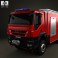 Iveco Trakker Fire Truck 2012 3d model
