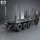 Iveco Trakker Log Truck 2012 3d model