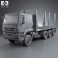 Iveco Trakker Log Truck 2012 3d model