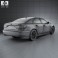 Lexus LS (XF40) 2012 3d model