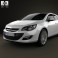 Opel Astra J hatchback 5-door 2012 3d model