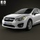 Subaru Impreza hatchback 2012 3d model