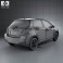Toyota Yaris (Vitz) Hybrid 2013 3d model