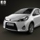 Toyota Yaris (Vitz) Hybrid 2013 3d model
