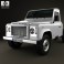 Land Rover Defender 110 Chassis Cab 2011 3d model